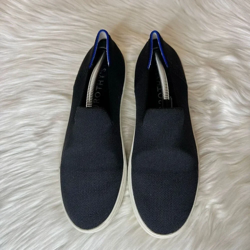 Rothy's The Original Slip On Sneakers Black Size 8